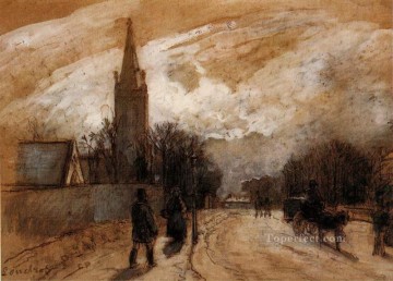 諸聖人のための研究 アッパー・ノーウッド教会 1871年 カミーユ・ピサロ Oil Paintings